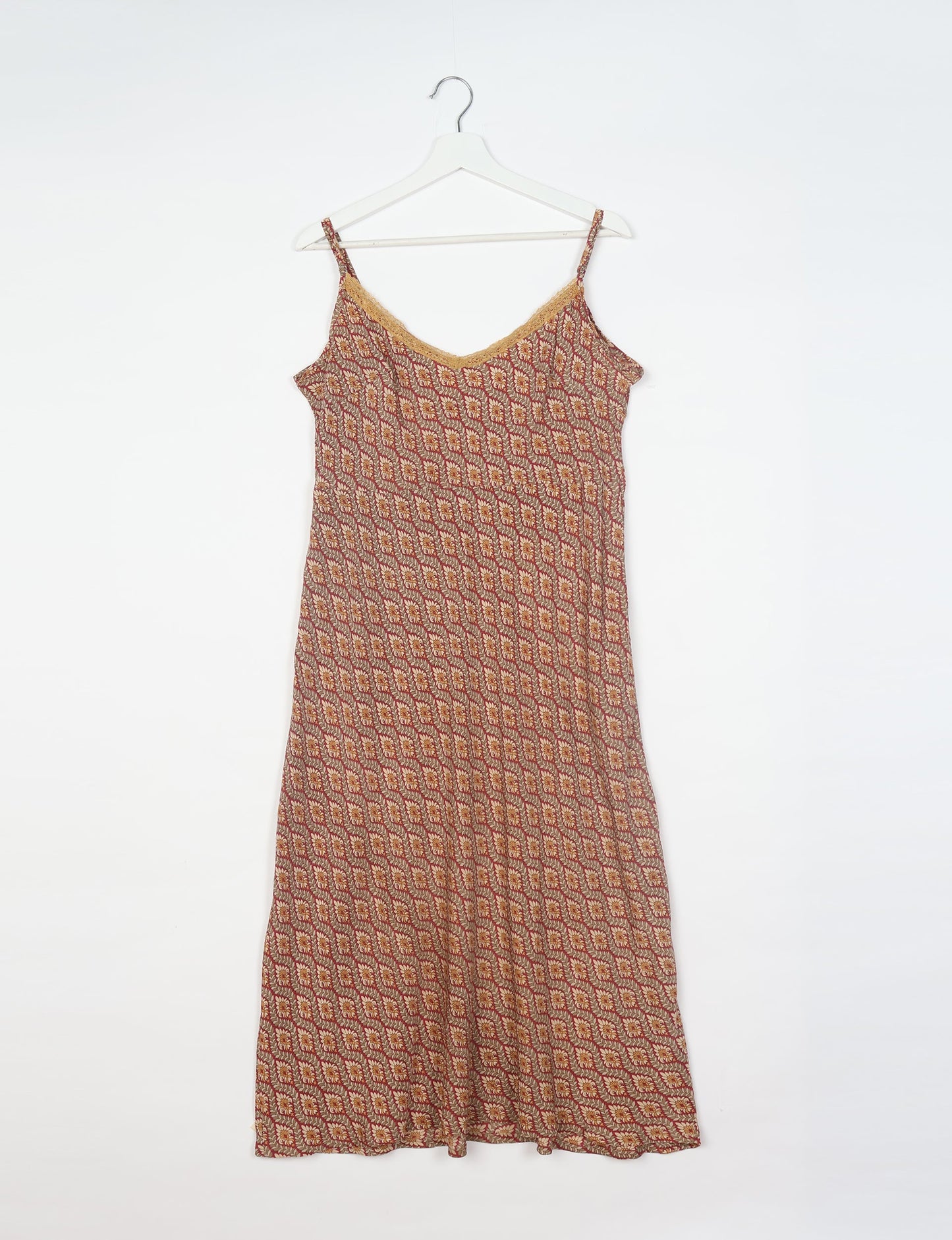 Spaghetti strap dress made from sustainable materials, embodying ethical fashion principles. Ideal for eco-friendly travelers seeking laid-back style.