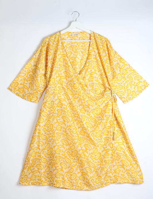 Sunset Coat - Yellow Paisley