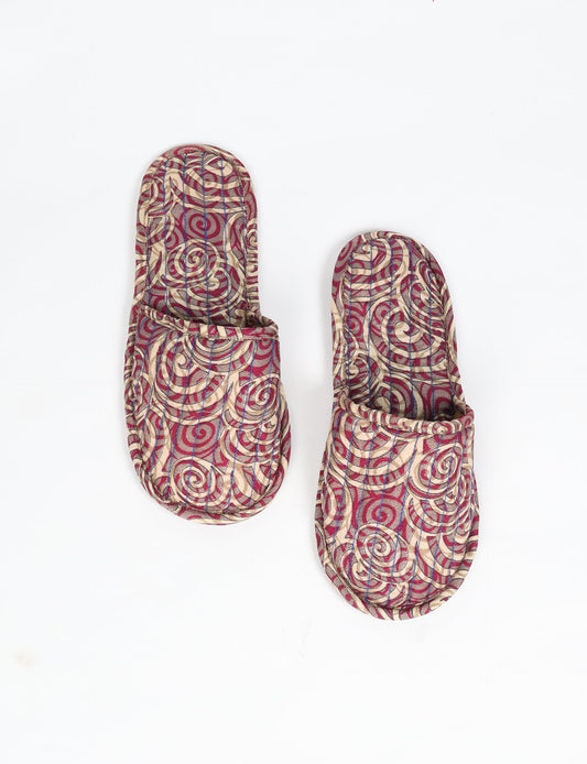Elevate your downtime with our Quilted Slippers. Ethical, sustainable, and crafted by female artisans in Mumbai, these slippers offer cushioned comfort with a touch of chic style. Warm on the inside, fashionable on the outside, step into sustainable luxury.