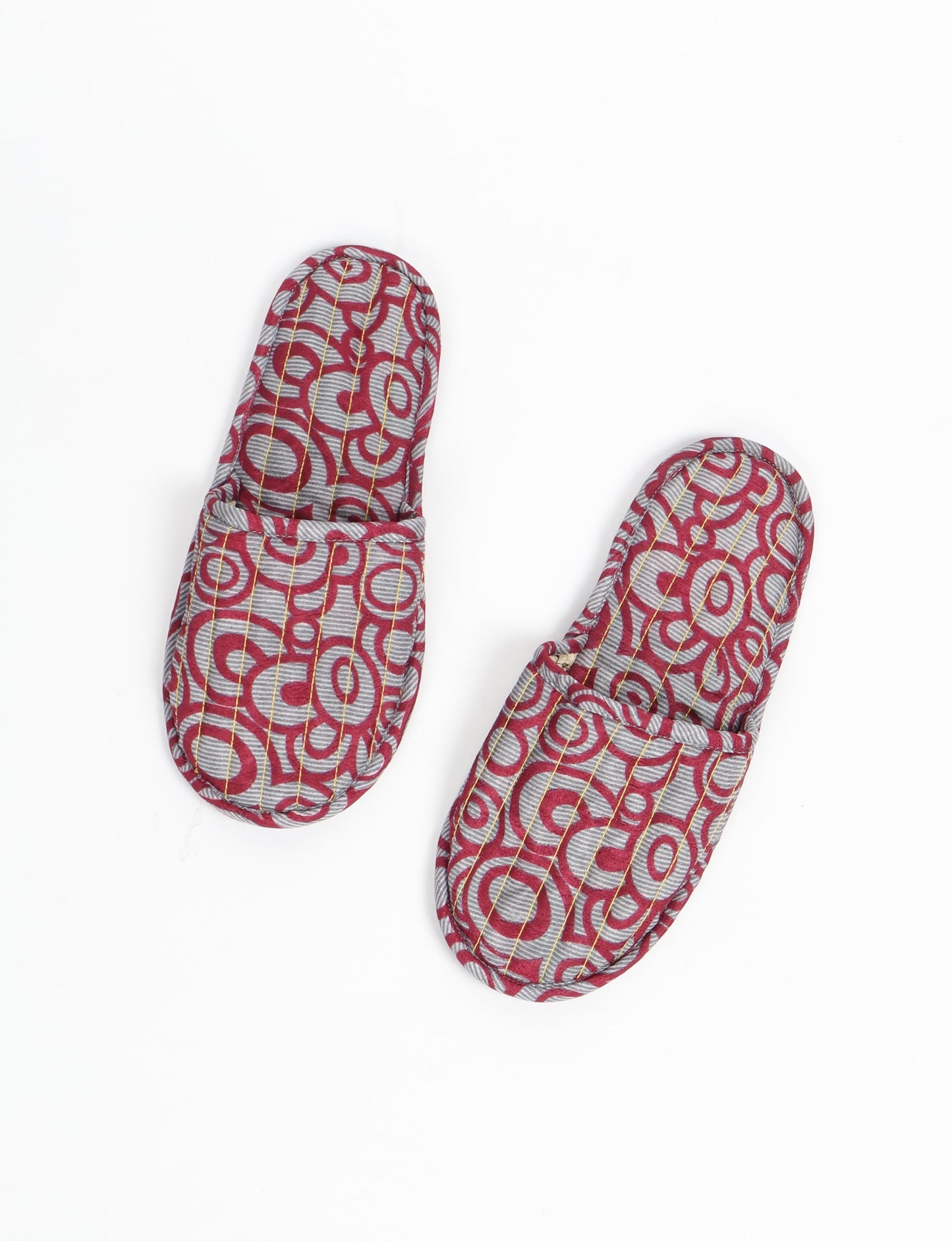 Elevate your downtime with our Quilted Slippers. Ethical, sustainable, and crafted by female artisans in Mumbai, these slippers offer cushioned comfort with a touch of chic style. Warm on the inside, fashionable on the outside, step into sustainable luxury.