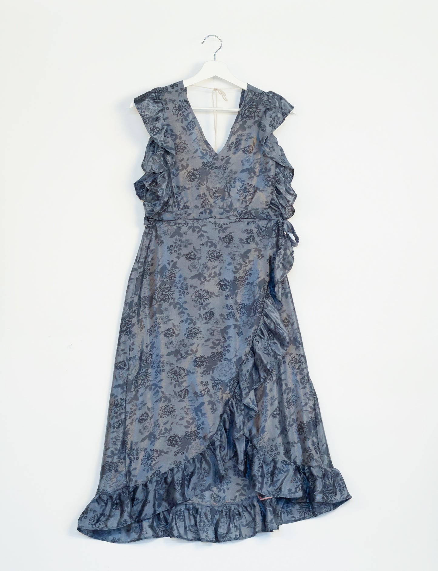 Frill Skirt Set - Grey Tropical