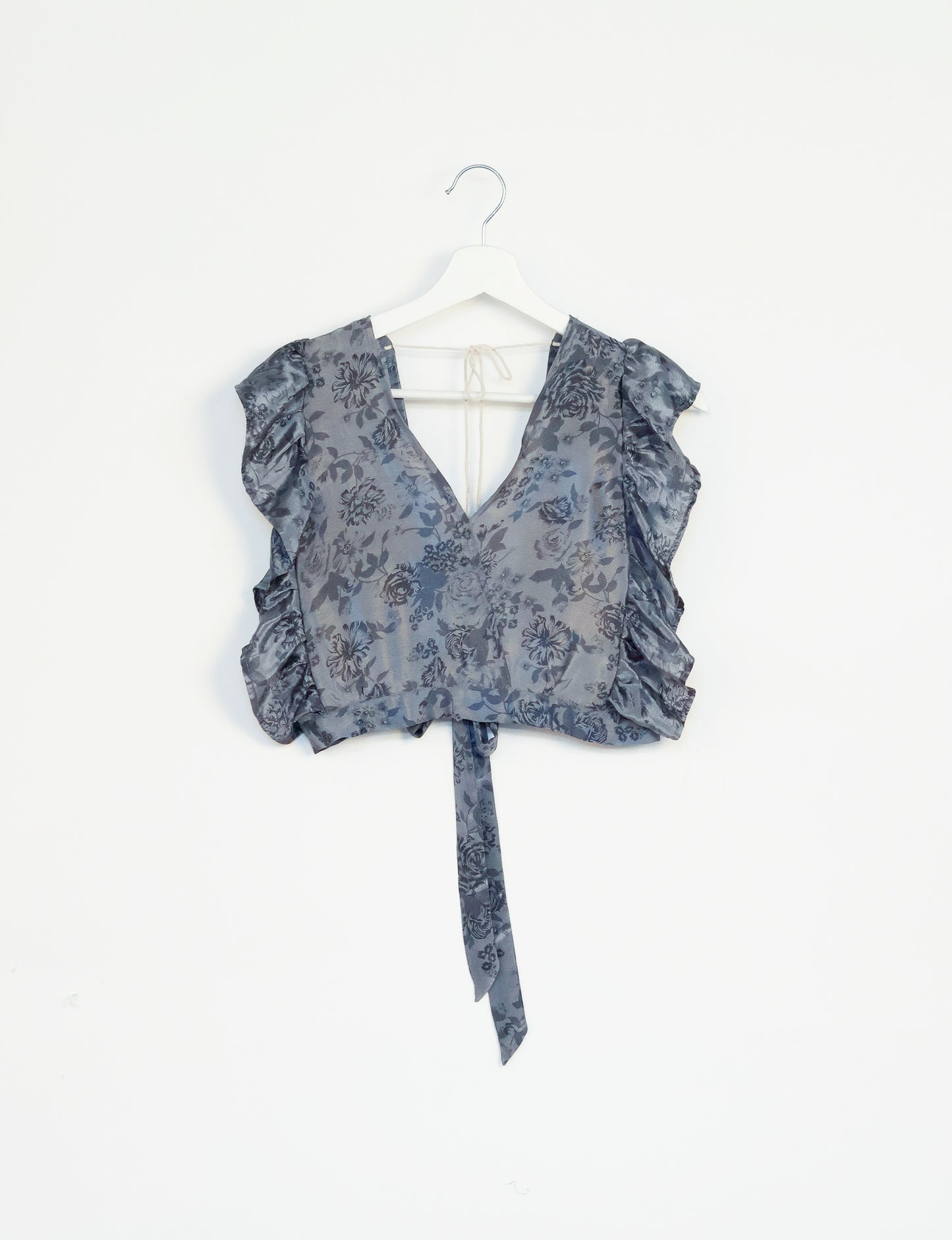 Frill Skirt Set - Grey Tropical