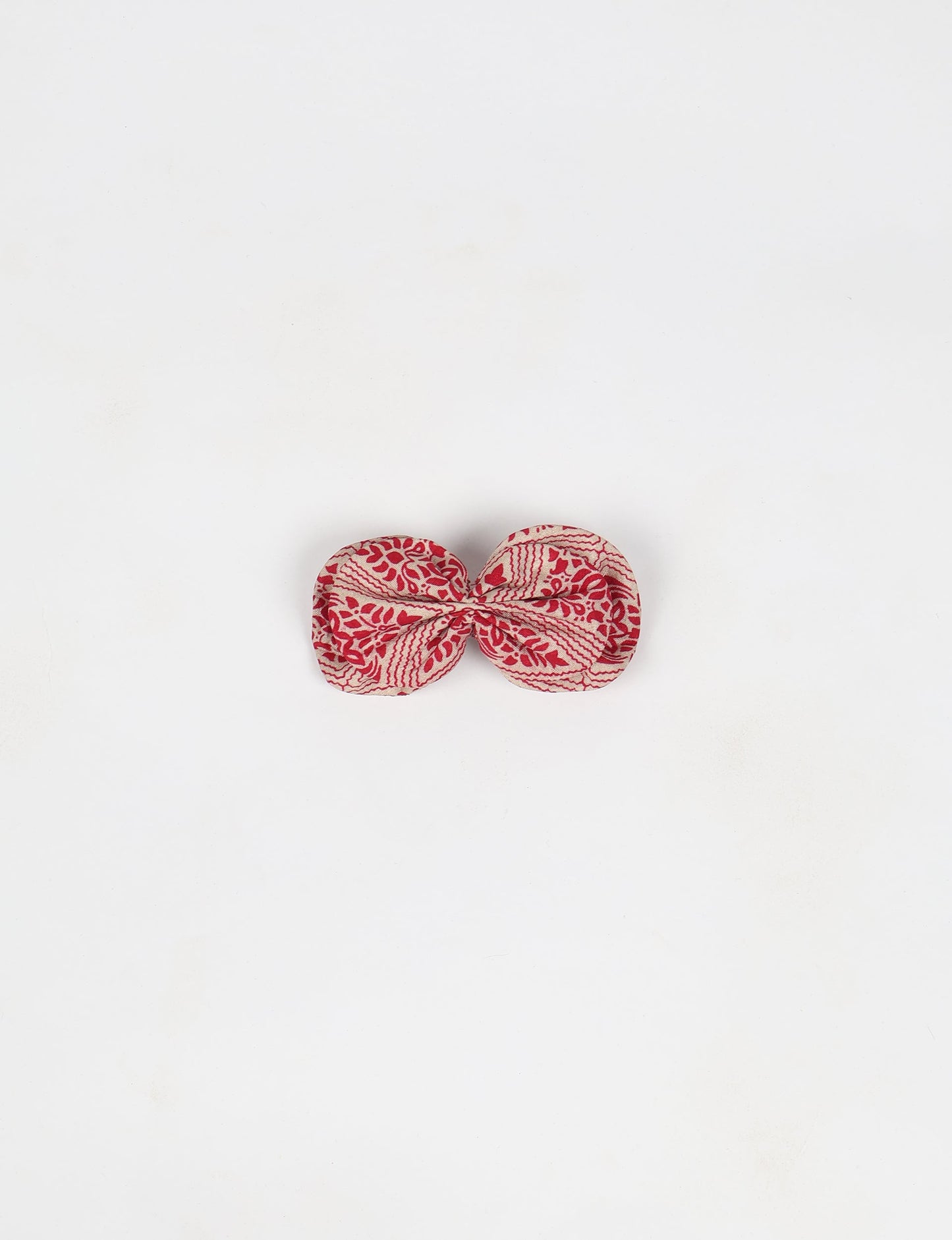 Stylish upcycled women's hairclip made from eco friendly products, reflecting the essence of upcycling fashion, ethical clothing, and sustainable apparel—ideal for those embracing slow fashion and earth friendly clothing.