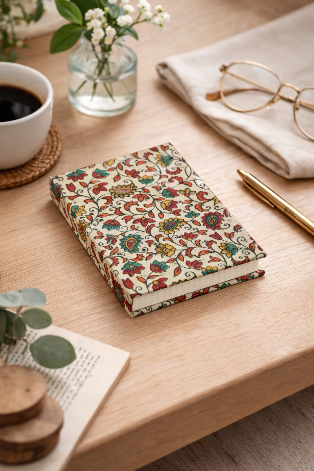 A6 Notizbuch mit Hardcover – kariert