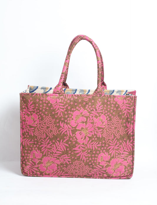 Elevate your eco-friendly style with our Work Tote Bag, a semi-structured, sustainable masterpiece. Soft padded handles, contrast lining, and an inside zipper pocket make it both stylish and functional. Perfect for carrying your laptop and more, this tote stands tall as a symbol of conscious fashion.