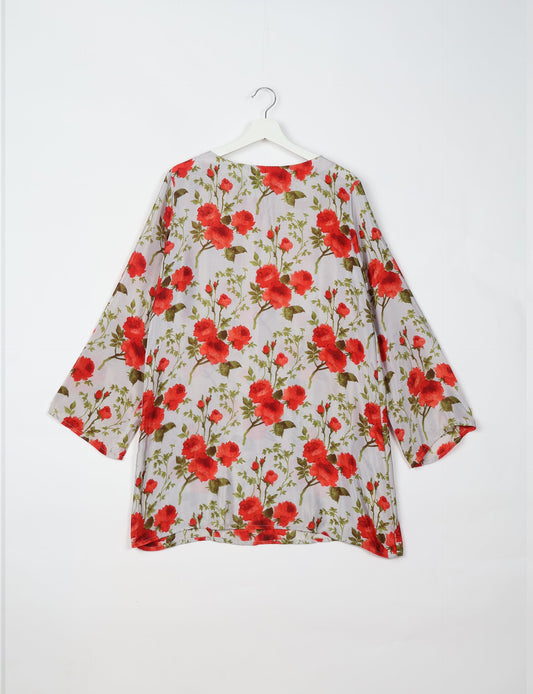 Chic and conscious, our A-line mini swing dress is a must-have in sustainable fashion. Adorned with flared sleeves, a keyhole back opening, and a mother of pearl button with twill tape loop. This zero waste, upcycled garment reflects the essence of eco-friendly and ethical clothing.