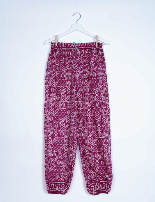 Jogger Pants - Pink Indian Ethnic