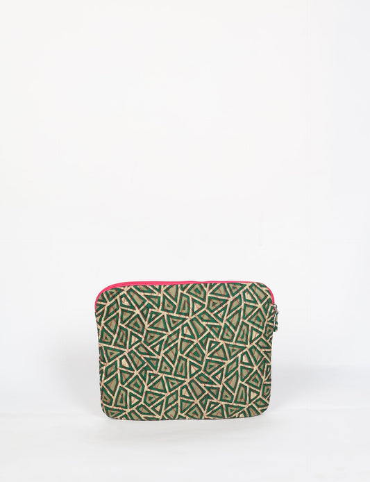 Eco-friendly meets tech-savvy in our QUILTED LAPTOP SLEEVE 13-14 inches. Stylishly quilted for durability, this sleeve offers protection and ethical fashion for your 13"-14" laptop. Secure your device with the zippered closure and carry it sustainably wherever you go.