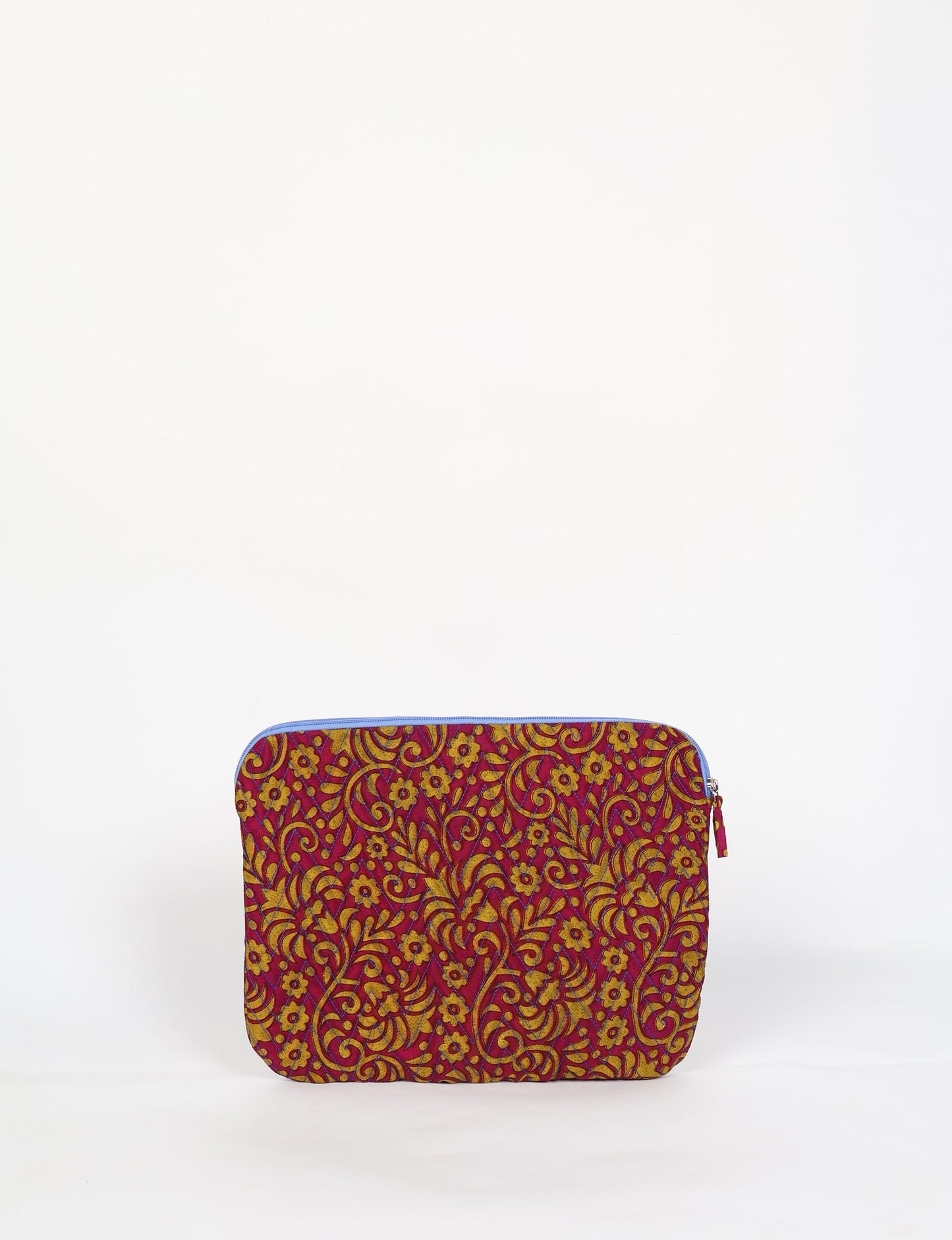 Eco-friendly meets tech-savvy in our QUILTED LAPTOP SLEEVE 13-14 inches. Stylishly quilted for durability, this sleeve offers protection and ethical fashion for your 13"-14" laptop. Secure your device with the zippered closure and carry it sustainably wherever you go.