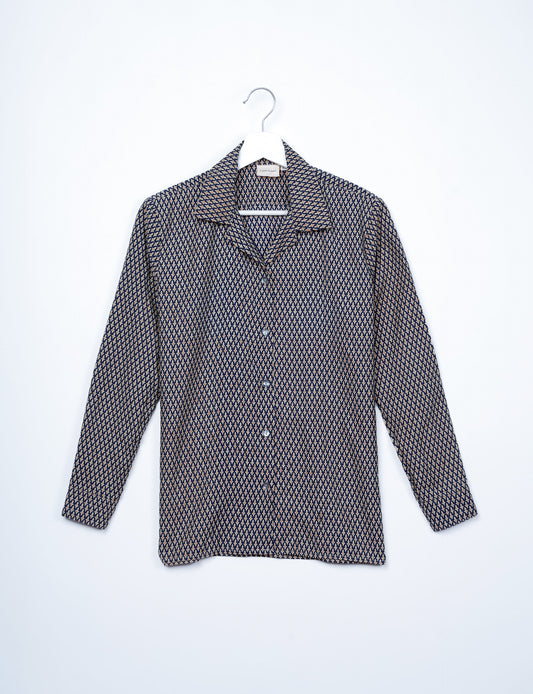 Resort Shirt - Black Micro Design