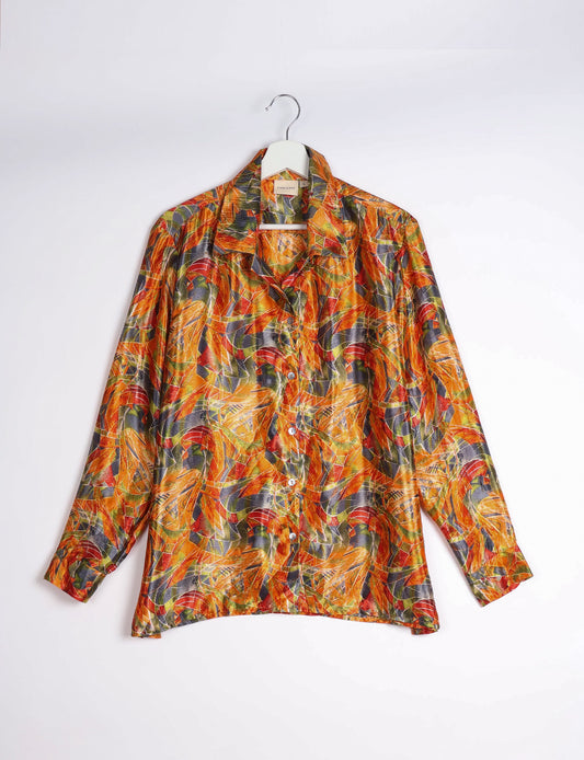 Resort Shirt - Yellow Abstract