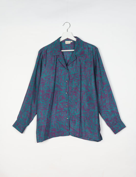 Resort Shirt - Blue Abstract
