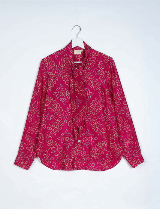 Bowtie Shirt - Pink Tropical