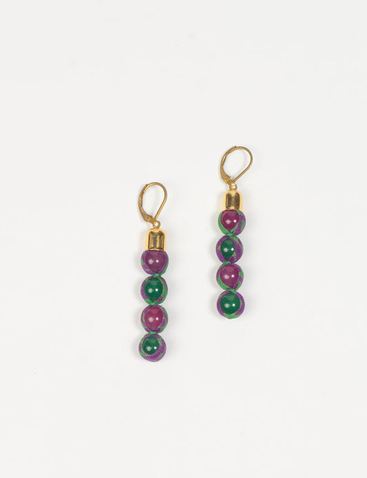 BEADED DANGLER EARRINGS