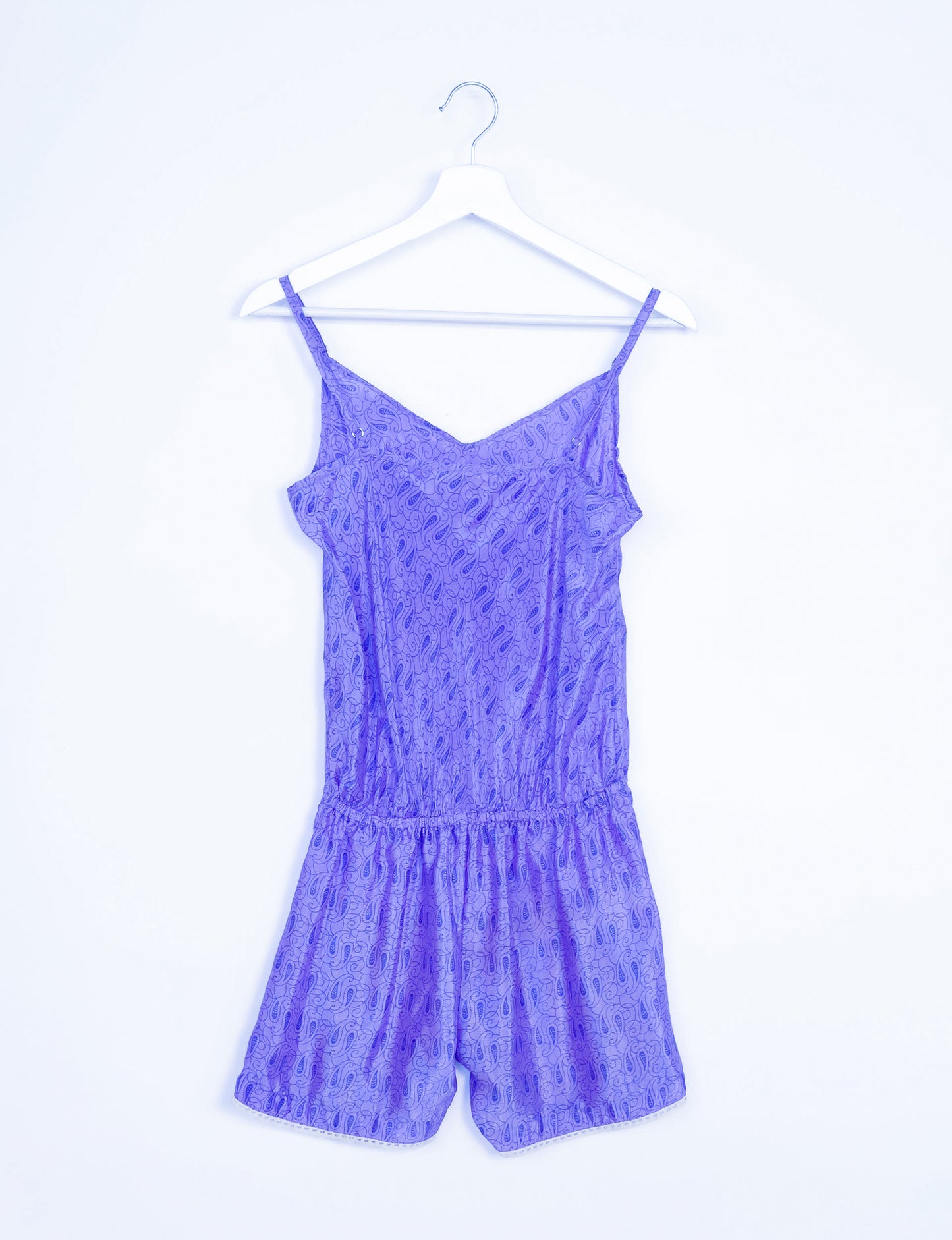 Playsuit With Lace - Purple Micro Design