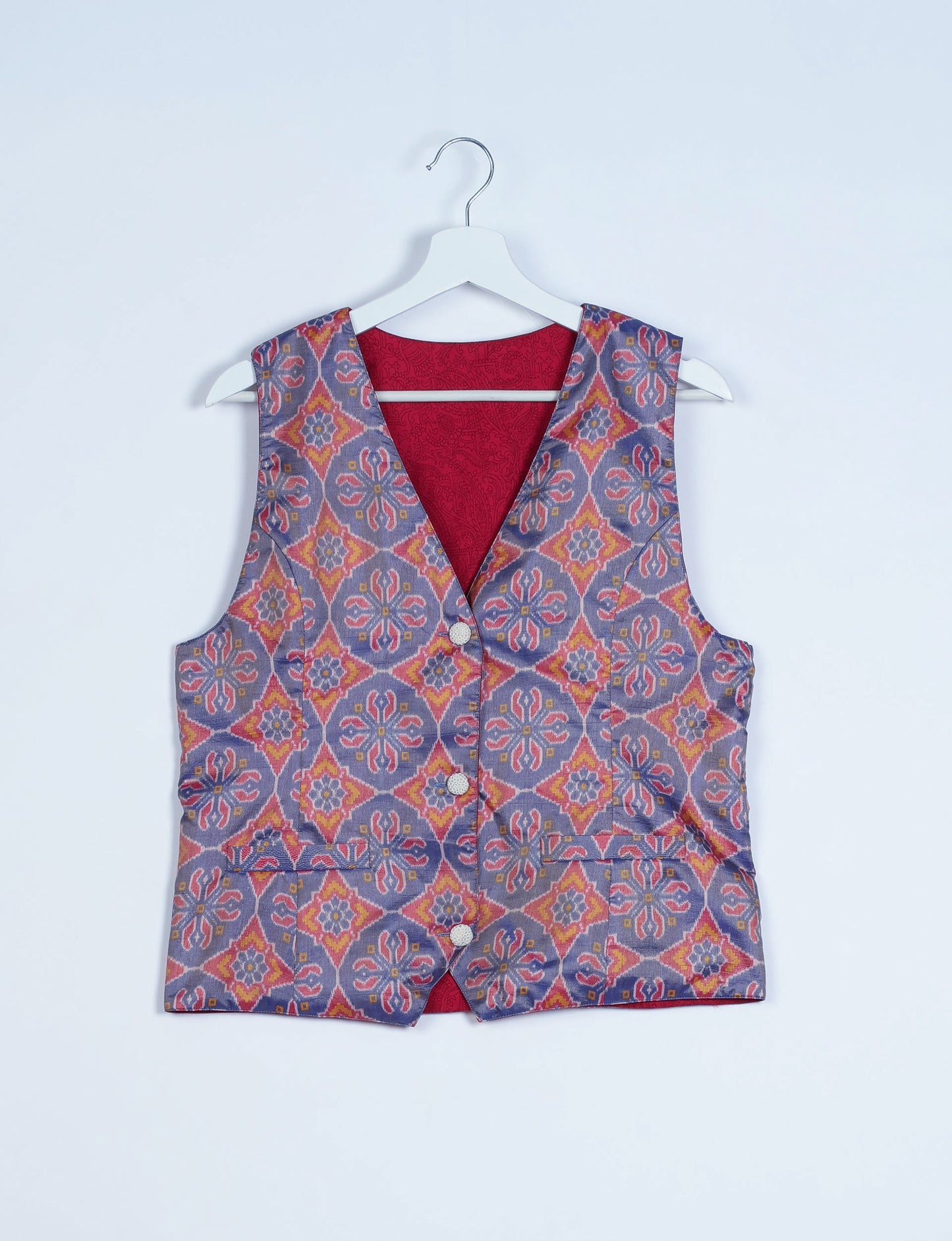 Day Waistcoat - Orange Indian Ethnic