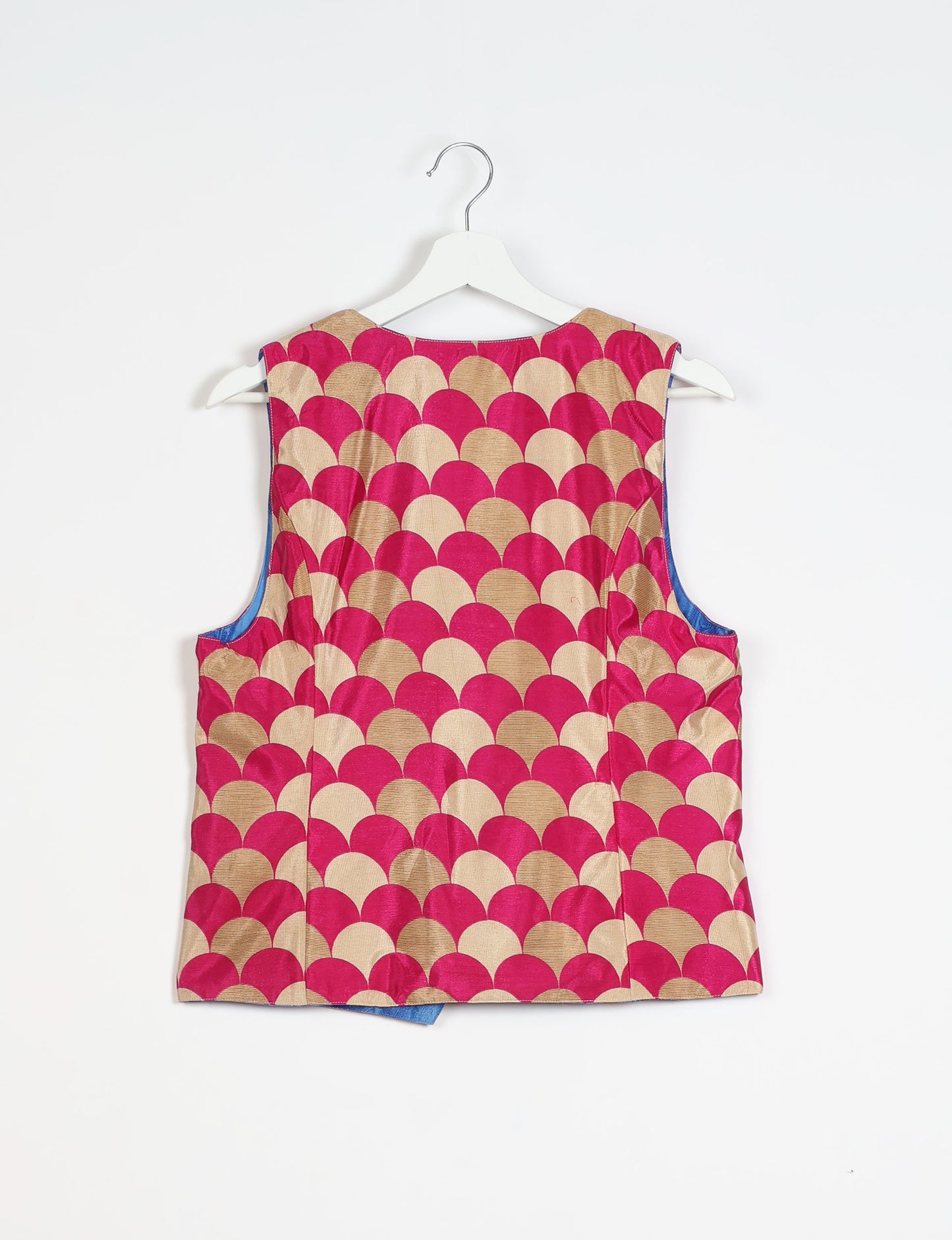 Day Waistcoat - Pink Geometric