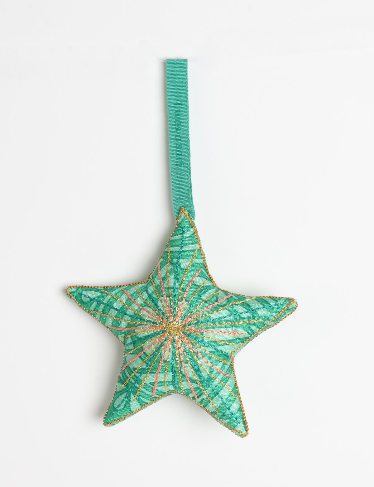 Timeless star ornament - Green Abstract