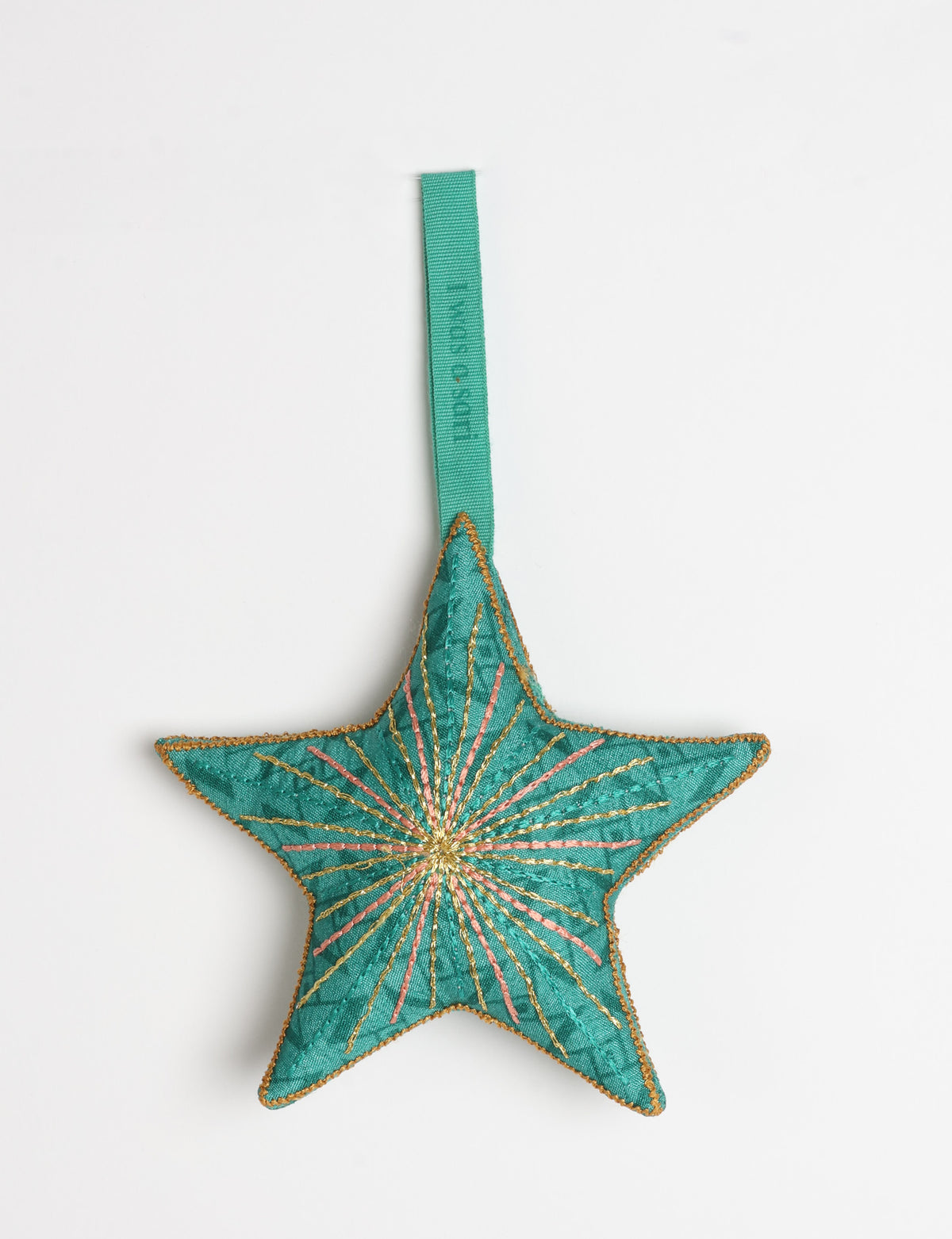 Timeless star ornament - Green Abstract
