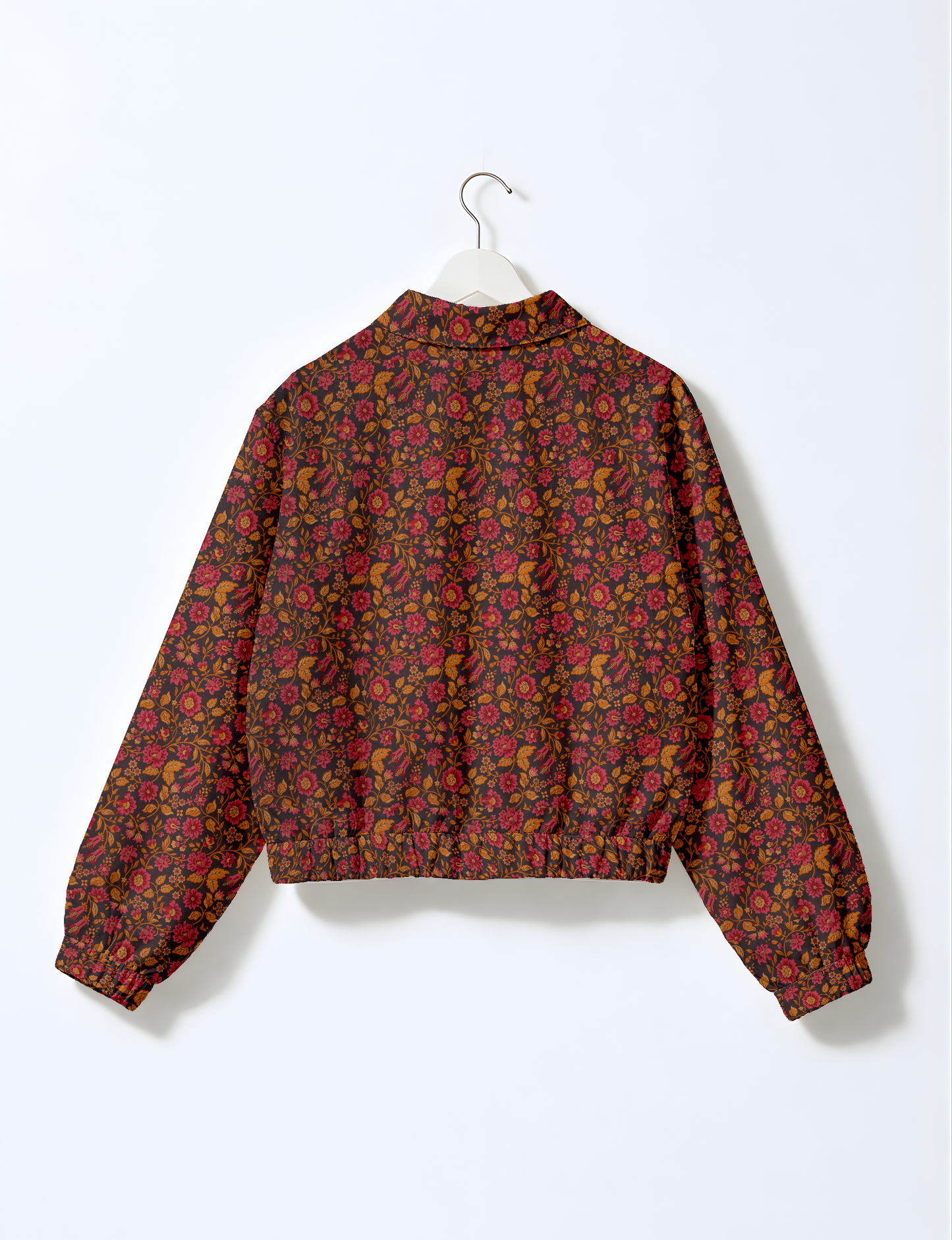 Bomber Jacket - Orange Floral