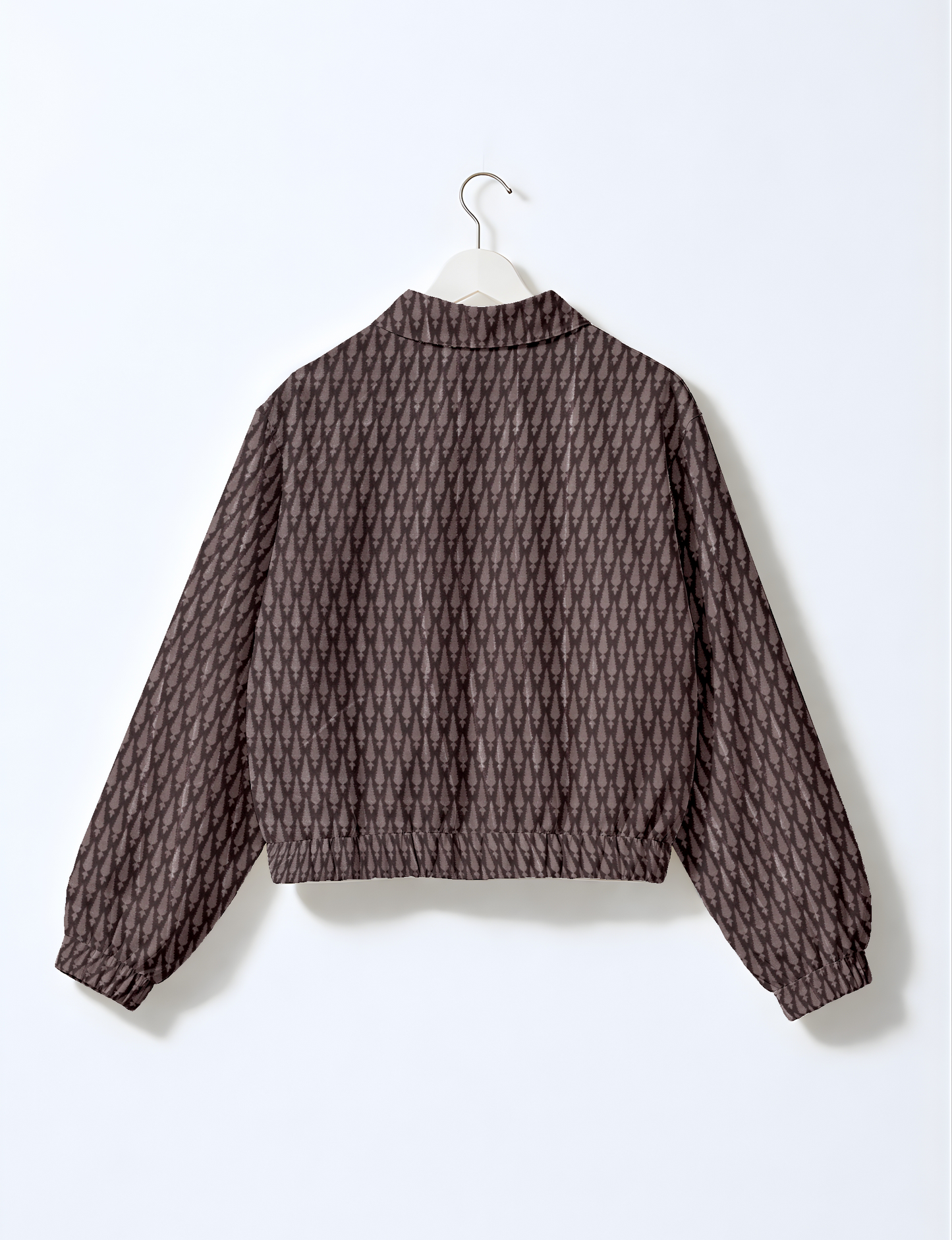 Bomber Jacket - Brown Micro Design