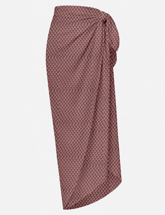 Explore sustainable elegance with our PAREO – a versatile piece for conscious fashion enthusiasts. More than an accessory, it's a statement of ethical clothing and green fashion. Ideal for getaways, this wrap-around works as a coverup, turban, or throw, showcasing our commitment to slow fashion, upcycled garments, and eco-friendly practices. Elevate your wardrobe with this eco-conscious and stylish pareo, a perfect addition to your collection of sustainable women's clothing.