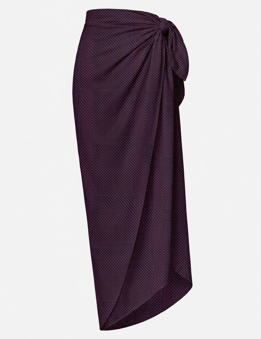 Explore sustainable elegance with our PAREO – a versatile piece for conscious fashion enthusiasts. More than an accessory, it's a statement of ethical clothing and green fashion. Ideal for getaways, this wrap-around works as a coverup, turban, or throw, showcasing our commitment to slow fashion, upcycled garments, and eco-friendly practices. Elevate your wardrobe with this eco-conscious and stylish pareo, a perfect addition to your collection of sustainable women's clothing.