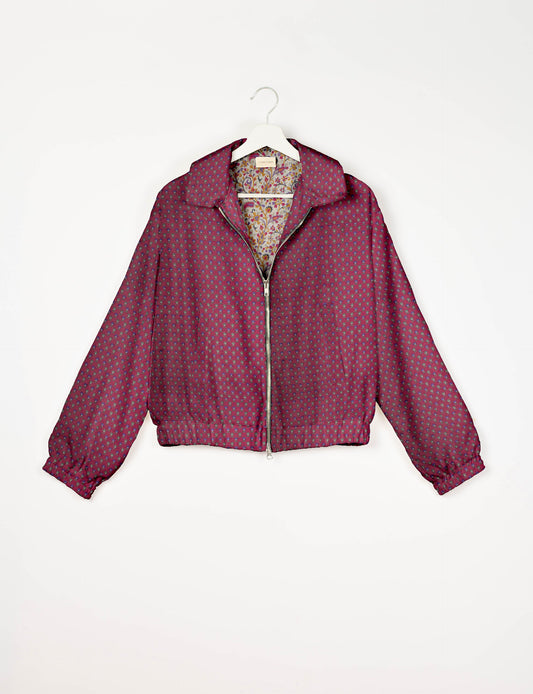 Bomber Jacket - Pink Floral