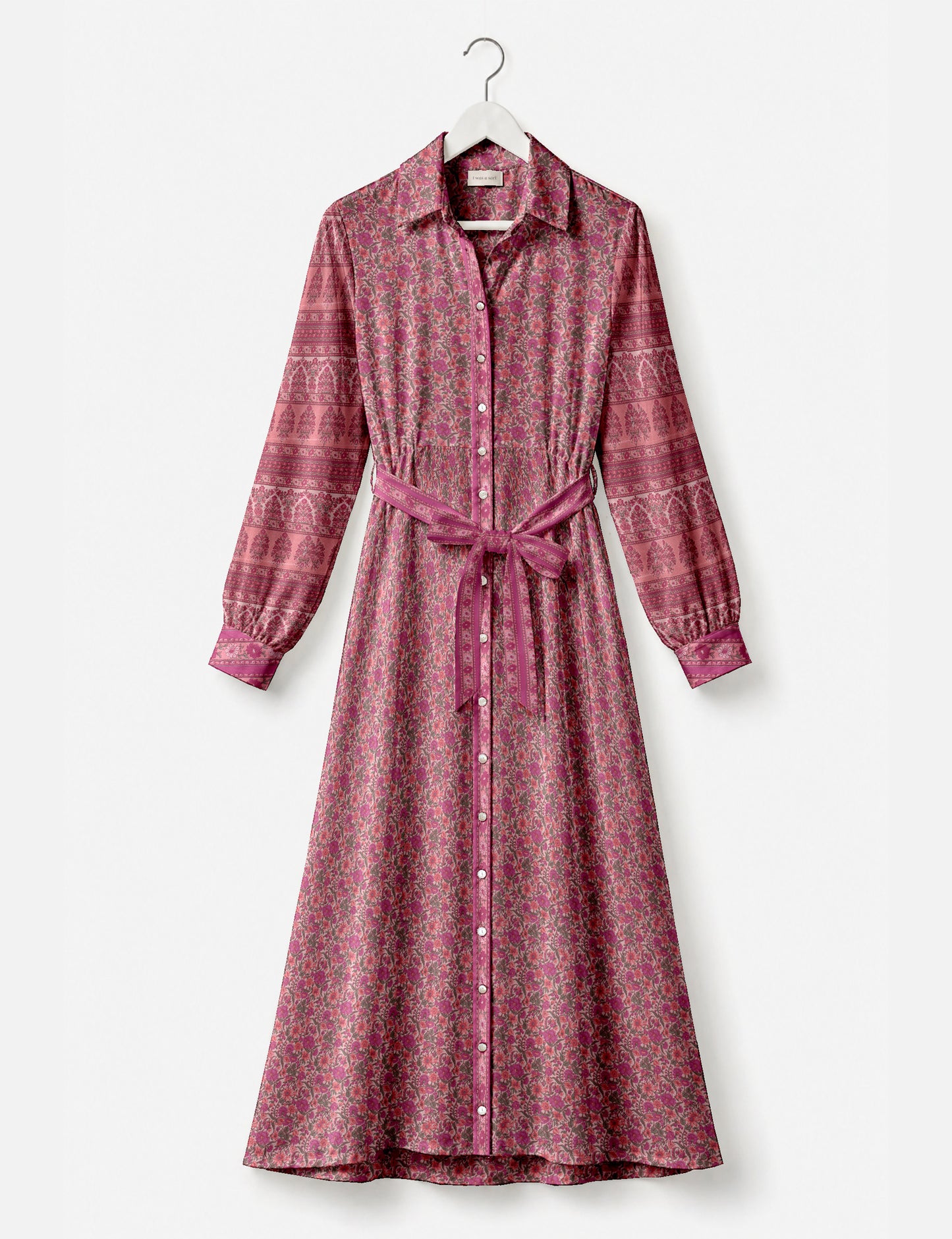 Long shirt dress - Pink Floral