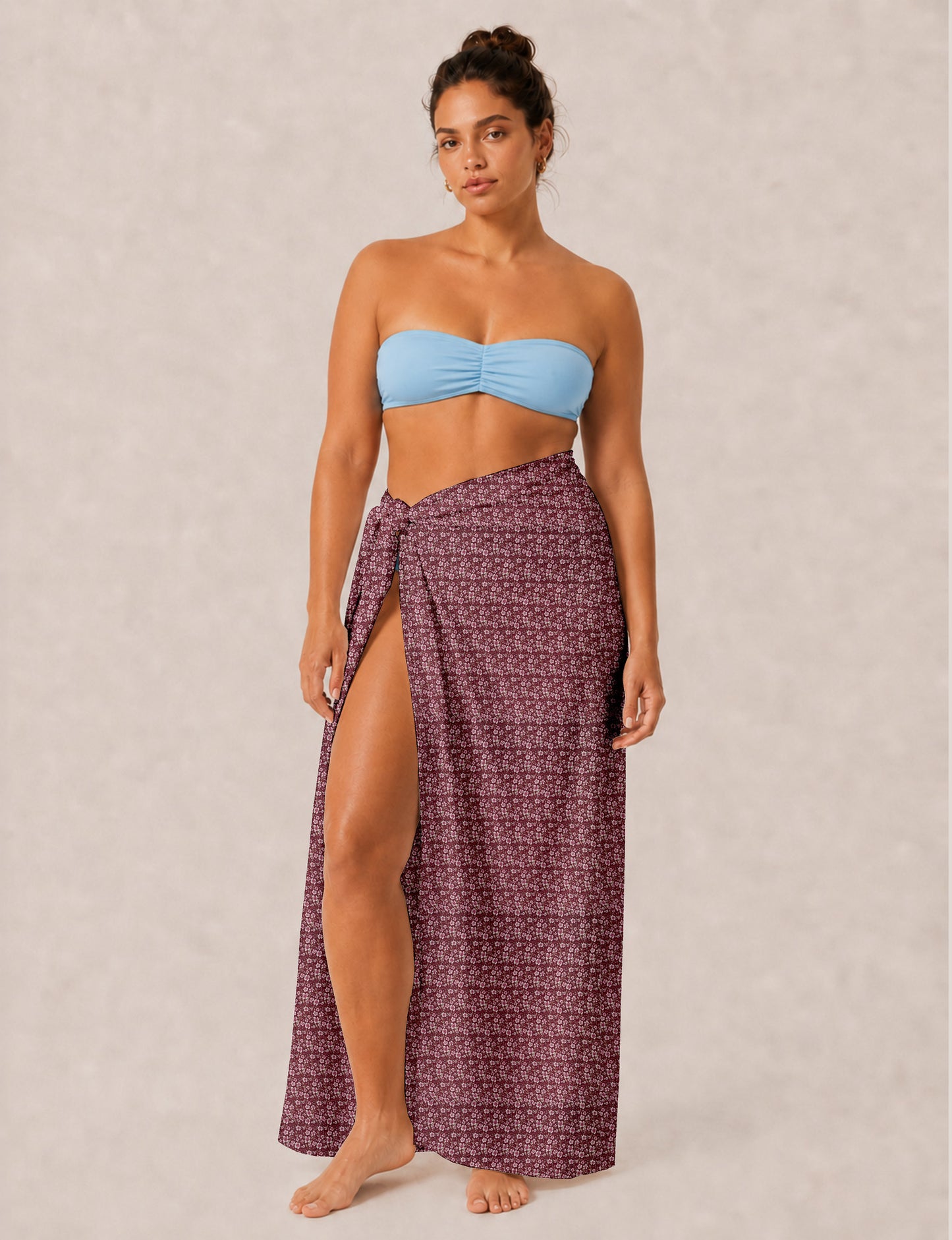Explore sustainable elegance with our PAREO – a versatile piece for conscious fashion enthusiasts. More than an accessory, it's a statement of ethical clothing and green fashion. Ideal for getaways, this wrap-around works as a coverup, turban, or throw, showcasing our commitment to slow fashion, upcycled garments, and eco-friendly practices. Elevate your wardrobe with this eco-conscious and stylish pareo, a perfect addition to your collection of sustainable women's clothing.