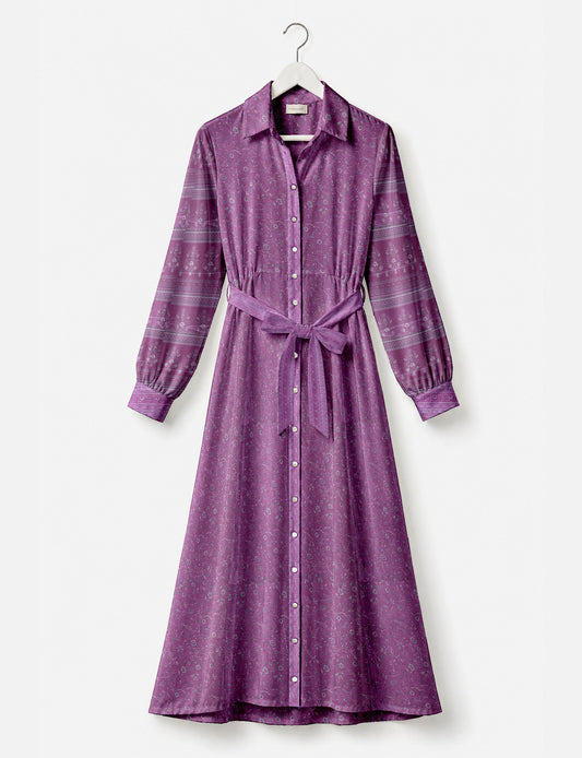 Long shirt dress - Pink Floral