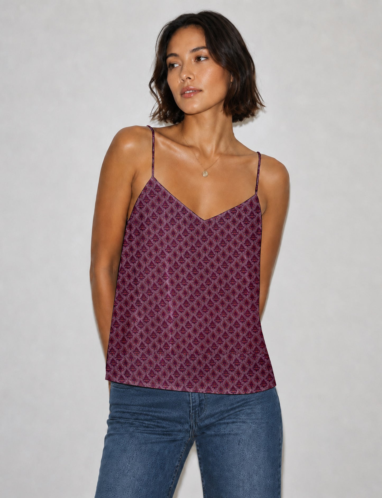 Slip top - Pink Floral
