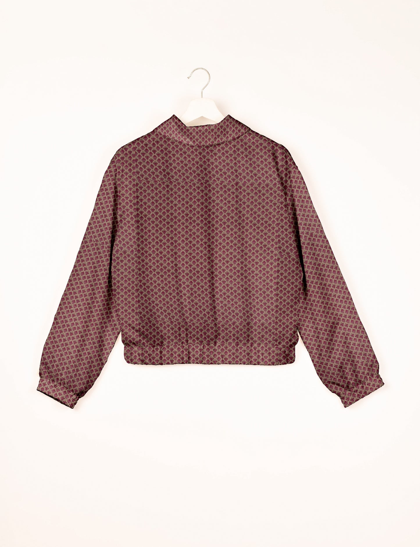 Giubbotto Bomber - Rosa Geometrico