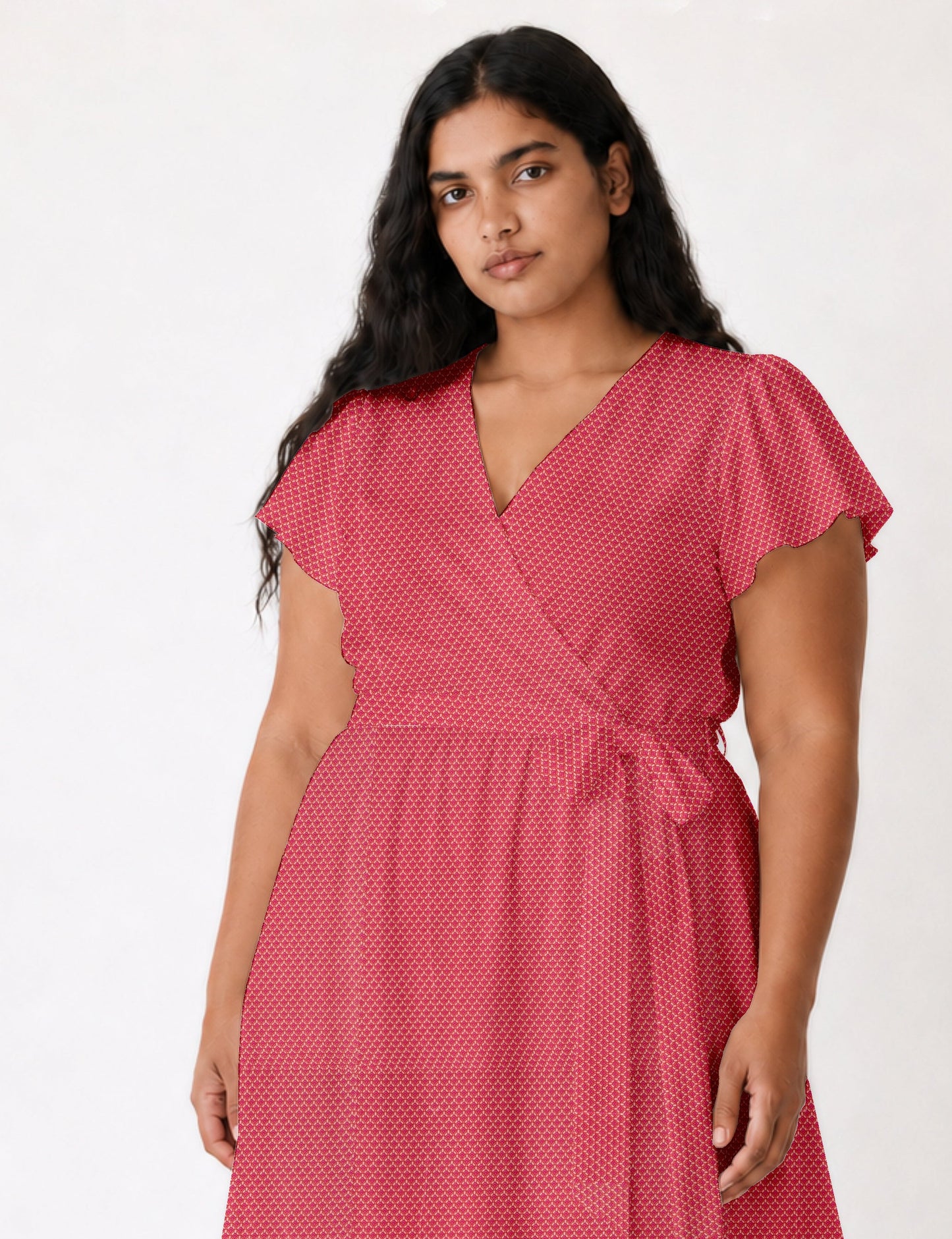 Wrap dress - Pink Micro Design