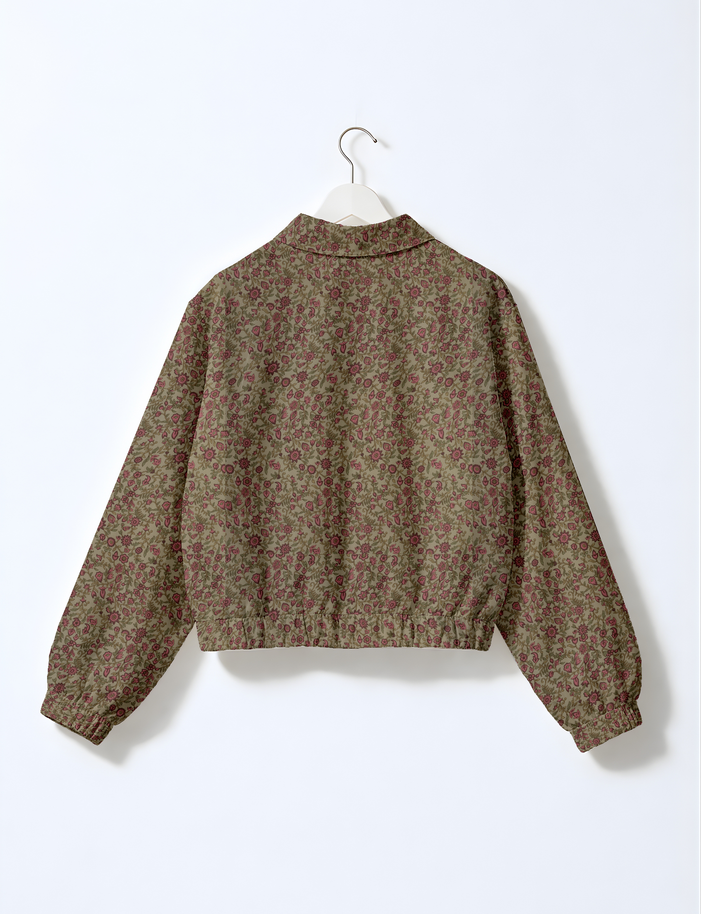 Bomber Jacket - Beige Botanic