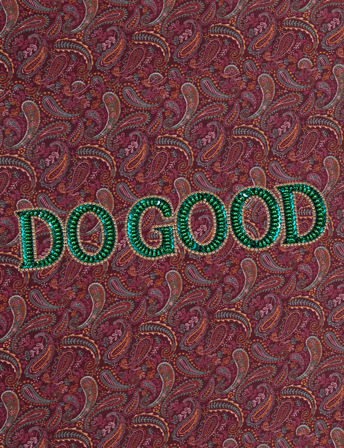Structured DO GOOD work tote bag featuring embroidered appliqué lettering on the front, double padded shoulder handles and an internal zippered pocket.