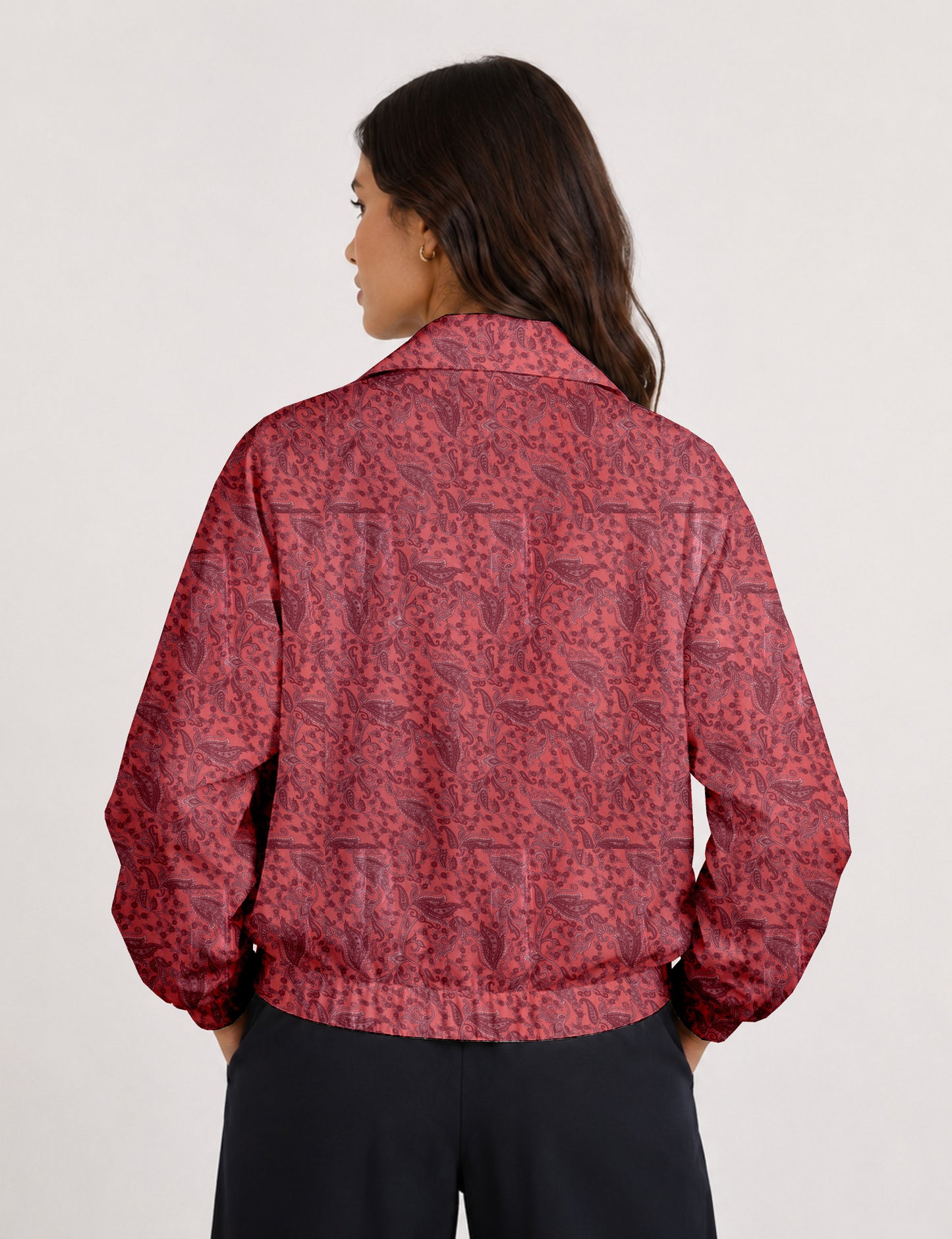 Bomber Jacket - Pink Paisley