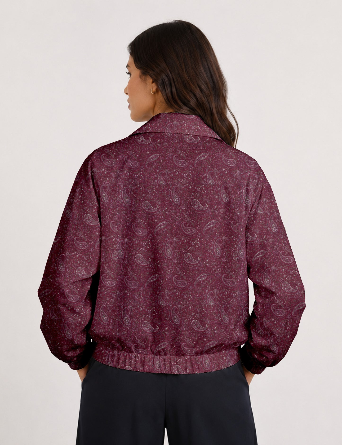 Bomber Jacket - Pink Paisley