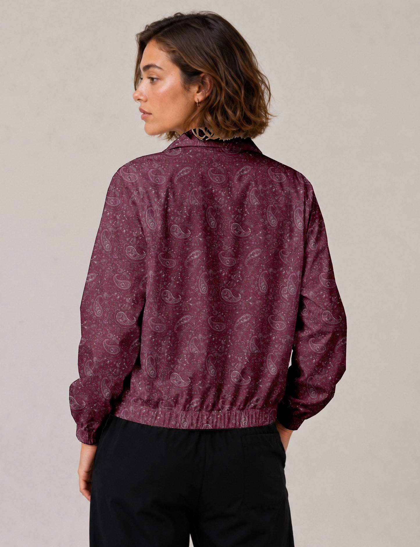 Bomber Jacket - Pink Paisley