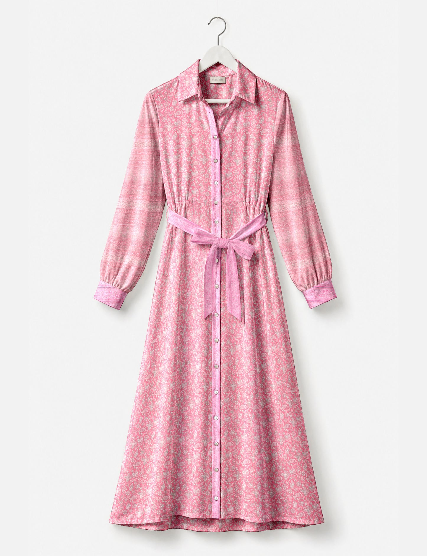 Long shirt dress - Pink Tropical