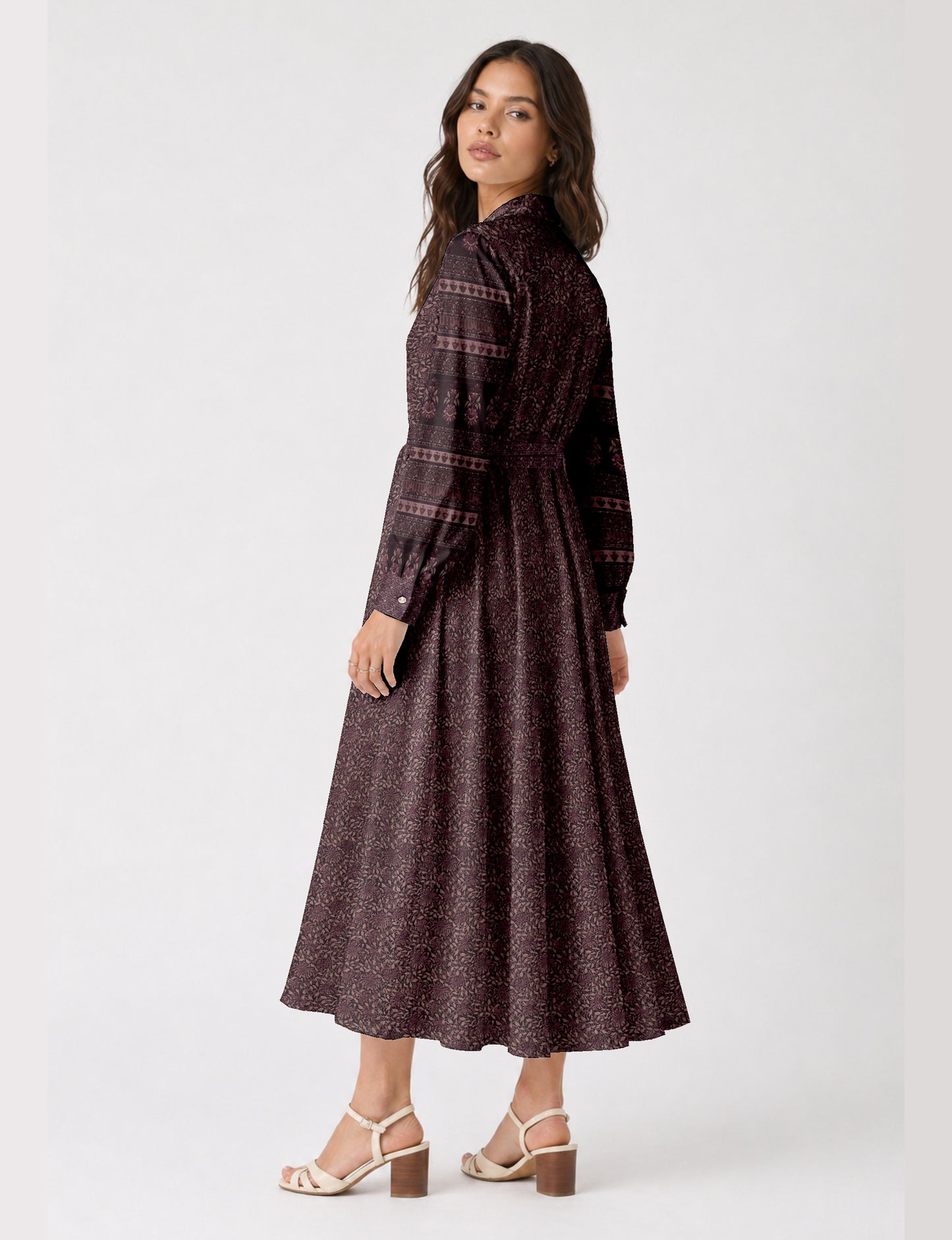 Long shirt dress - Pink Tropical