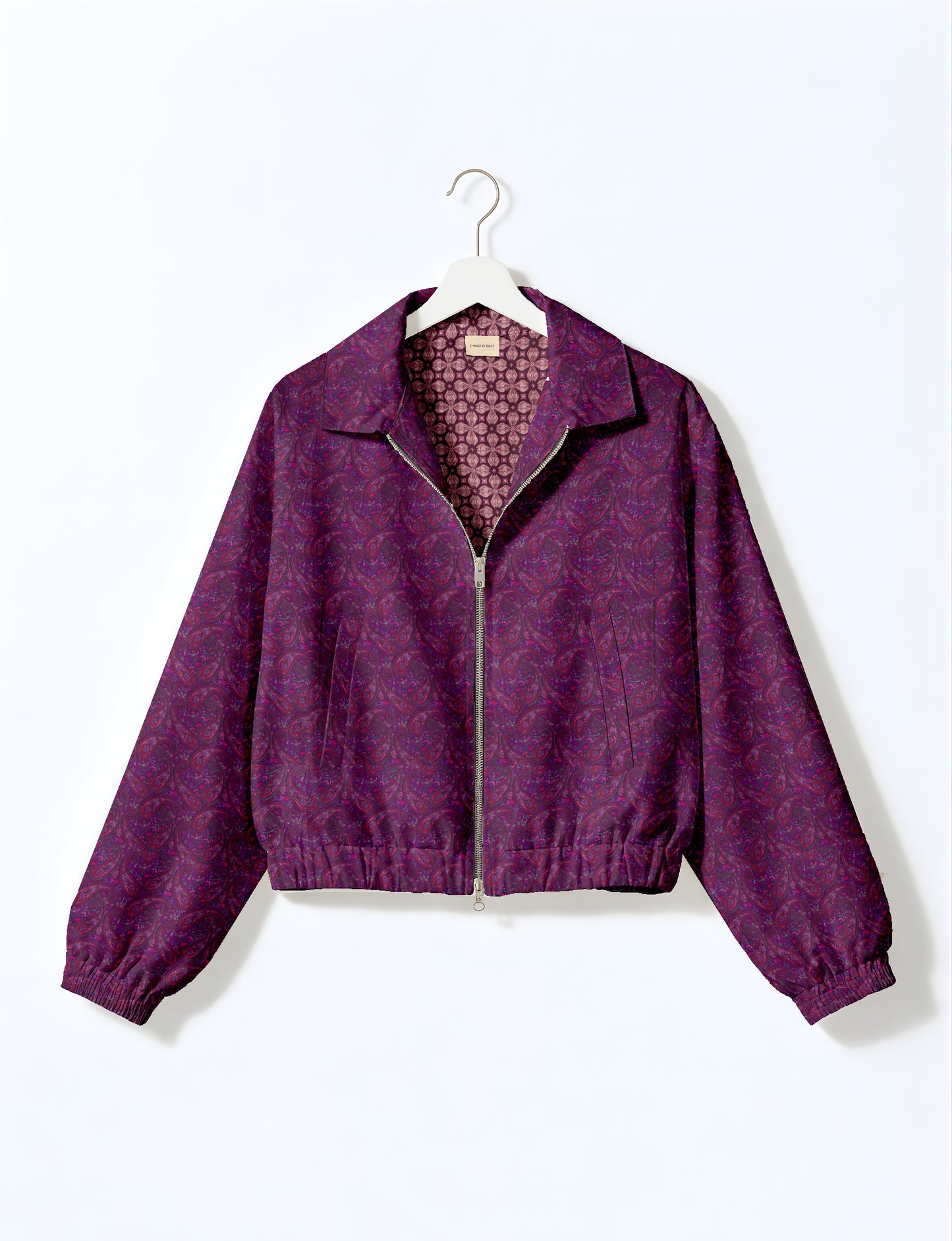 Bomber Jacket - Purple Paisley