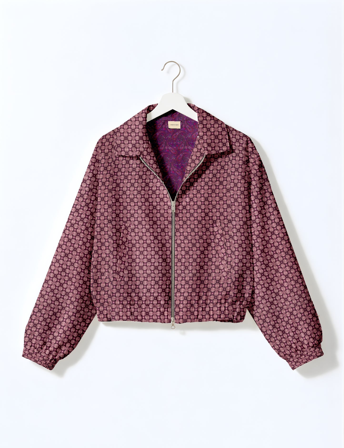 Bomber Jacket - Purple Floral