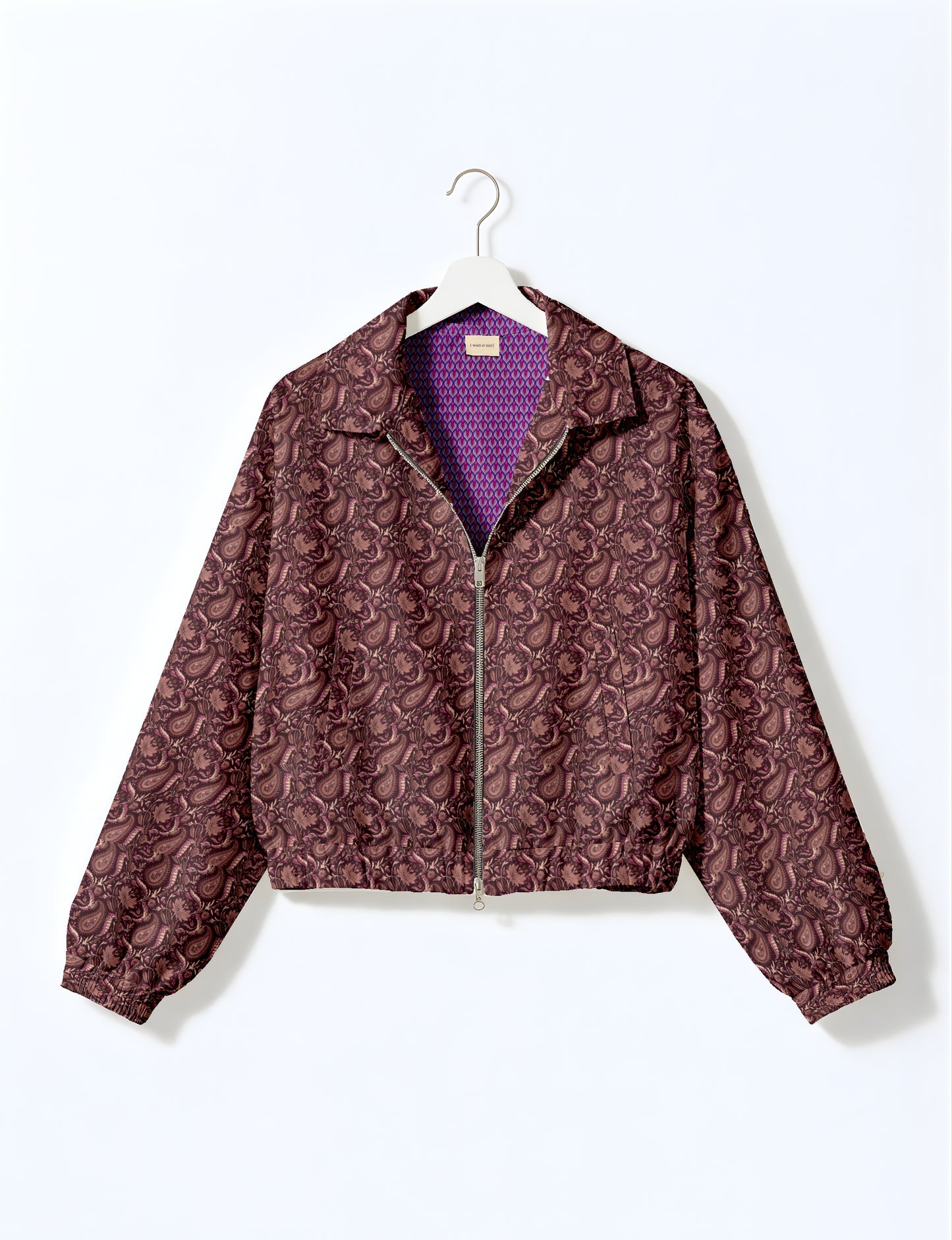 Bomber Jacket - Purple Paisley