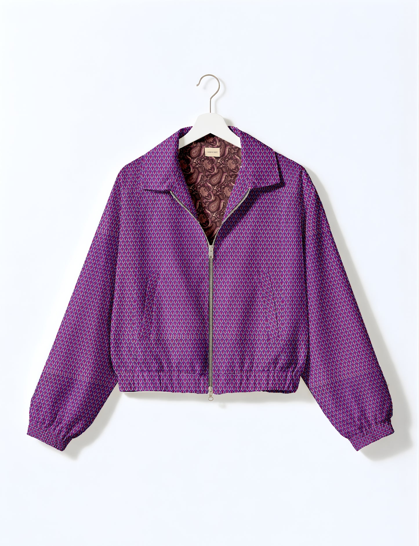 Bomber Jacket - Purple Floral