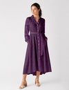 Long shirt dress - Purple Paisley