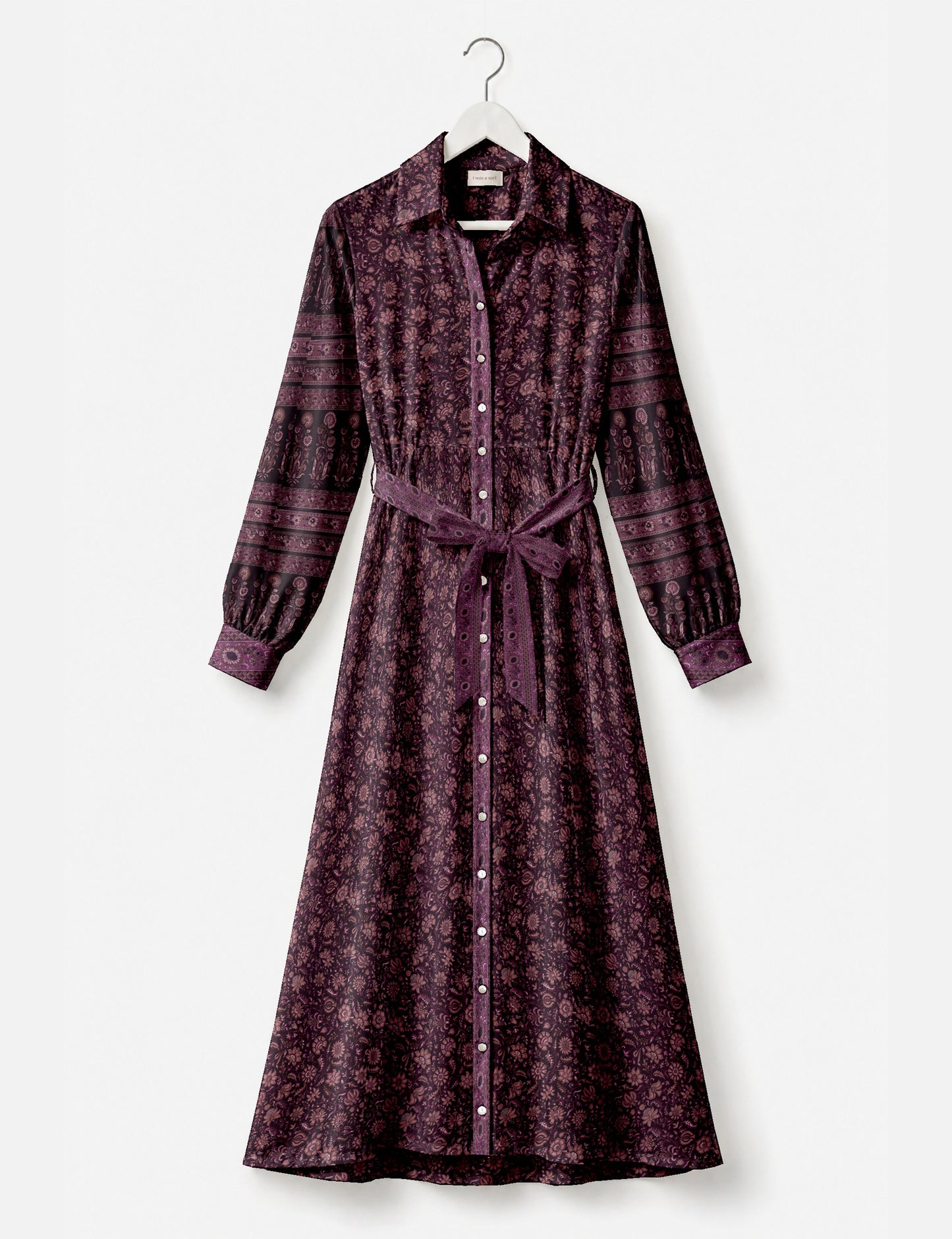 Long shirt dress - Purple Tropical
