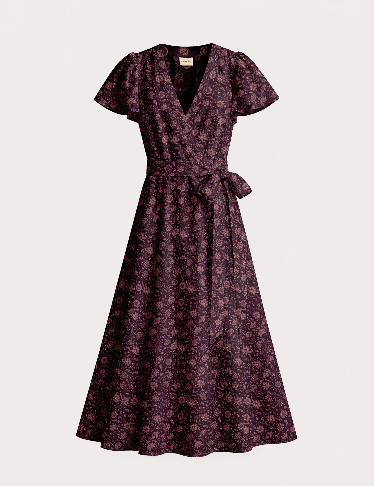 Wrap dress - Purple Tropical