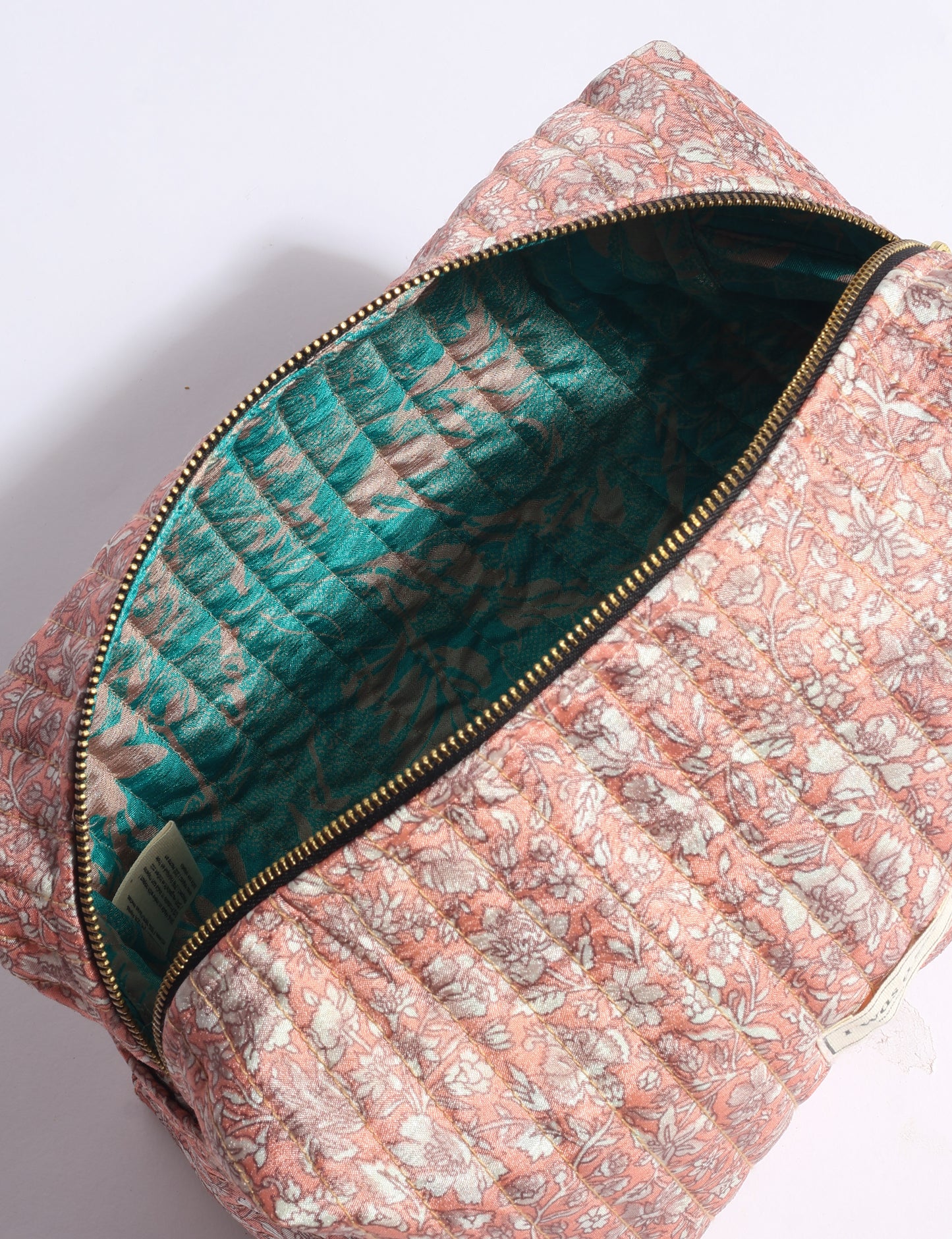 Quilted utility pouch - Pink Tropical