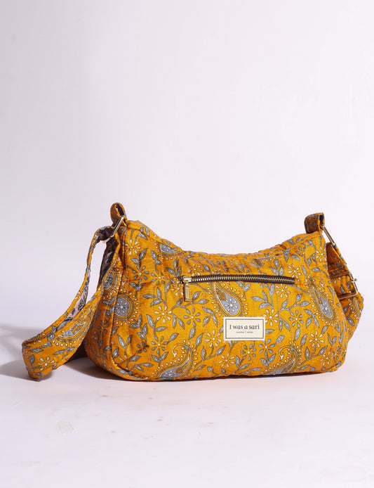 Quilted sling bag